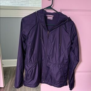 Navy Hooded Raincoat/Jacket